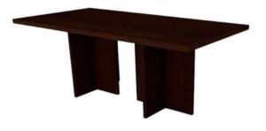 LOMREU.RM19 - Mesa de reunión rectangular direccional con pie de melamina.